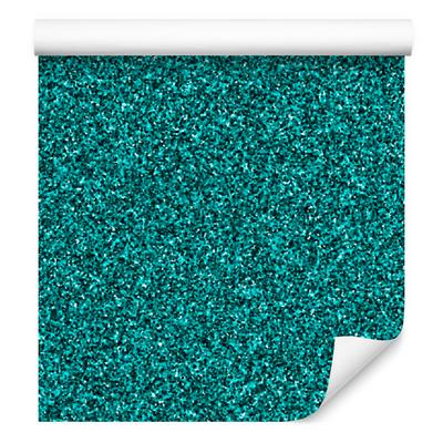 Glitter Wallpaper, Turquoise Background, Turquoise Center for Living Room and Bedroom 50x1000