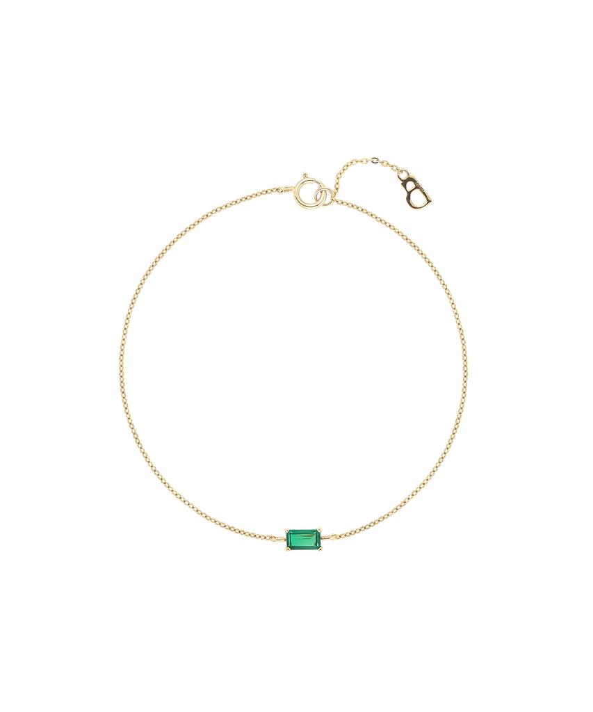 Lloyd Emerald Bar 10K Bracelet Lwf25007D