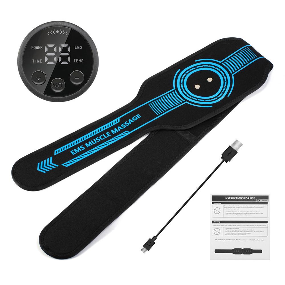 39 Levels 10 Modes Rechargeable Arm Leg Abdominal Massager Waist Belt Fitness Equipment Muscle Toner Abdominal Muscle Training