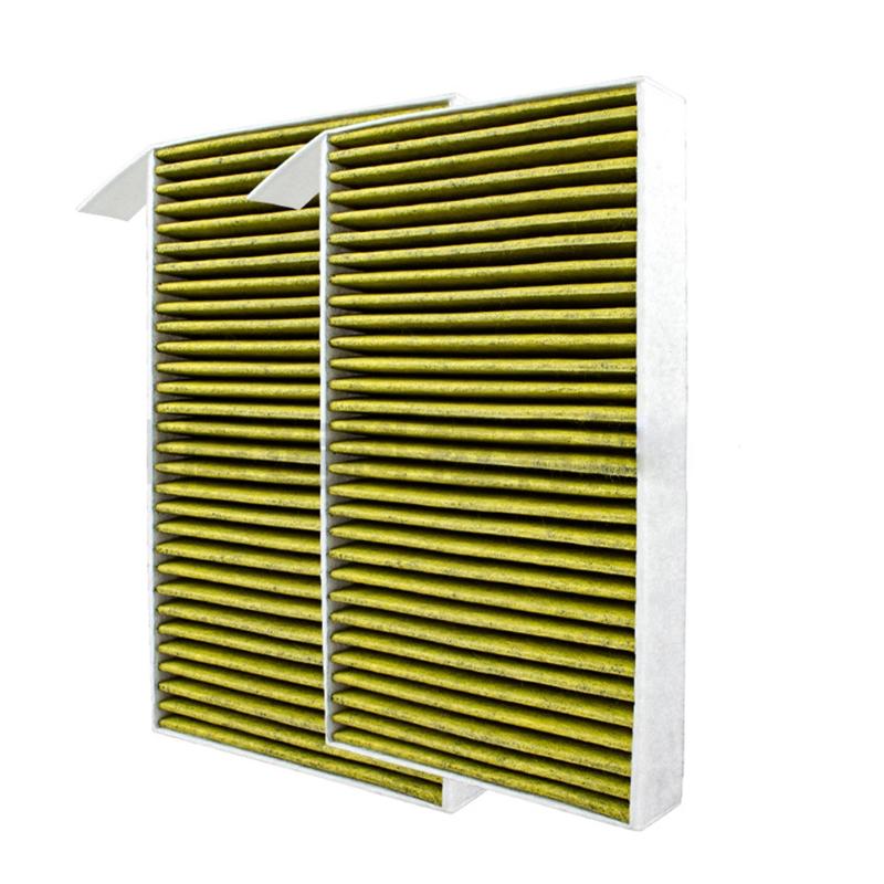 2er-Pack Innenraum-Klimaanlagen-Filterelement-Ansaugschutz Kompatibel für Tesla-Modell 3/Y HEPA mit Aktivkohle