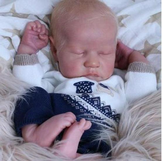 NPK Authentic 19'' Levi Reborn Simulation Baby Doll