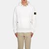 STONE ISLAND FW23 Einfarbiges Logo Kapuzenpullover Langarm Sweatshirt Herren sweatshirt Weiß 791561720-V0001