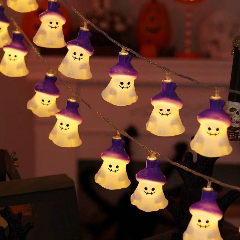Creative Purple Cap Ghost Light String Cartoon LED Ghost Light String Home Decor