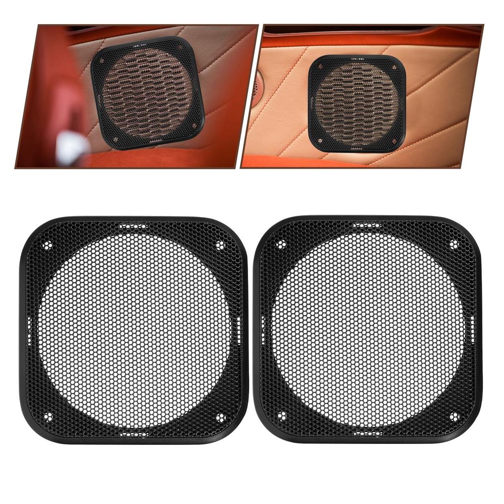 2pcs Speaker Grills 4 Inch Car Subwoofer Speakers Grill Covers Automotive Speaker Guard Audio Accessories