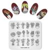 KADS Nail Stamping Plates Flower 021 Bouquet Potted Plants Flowers Nail Art Stamping Template Stamp Nails Tools Manicure