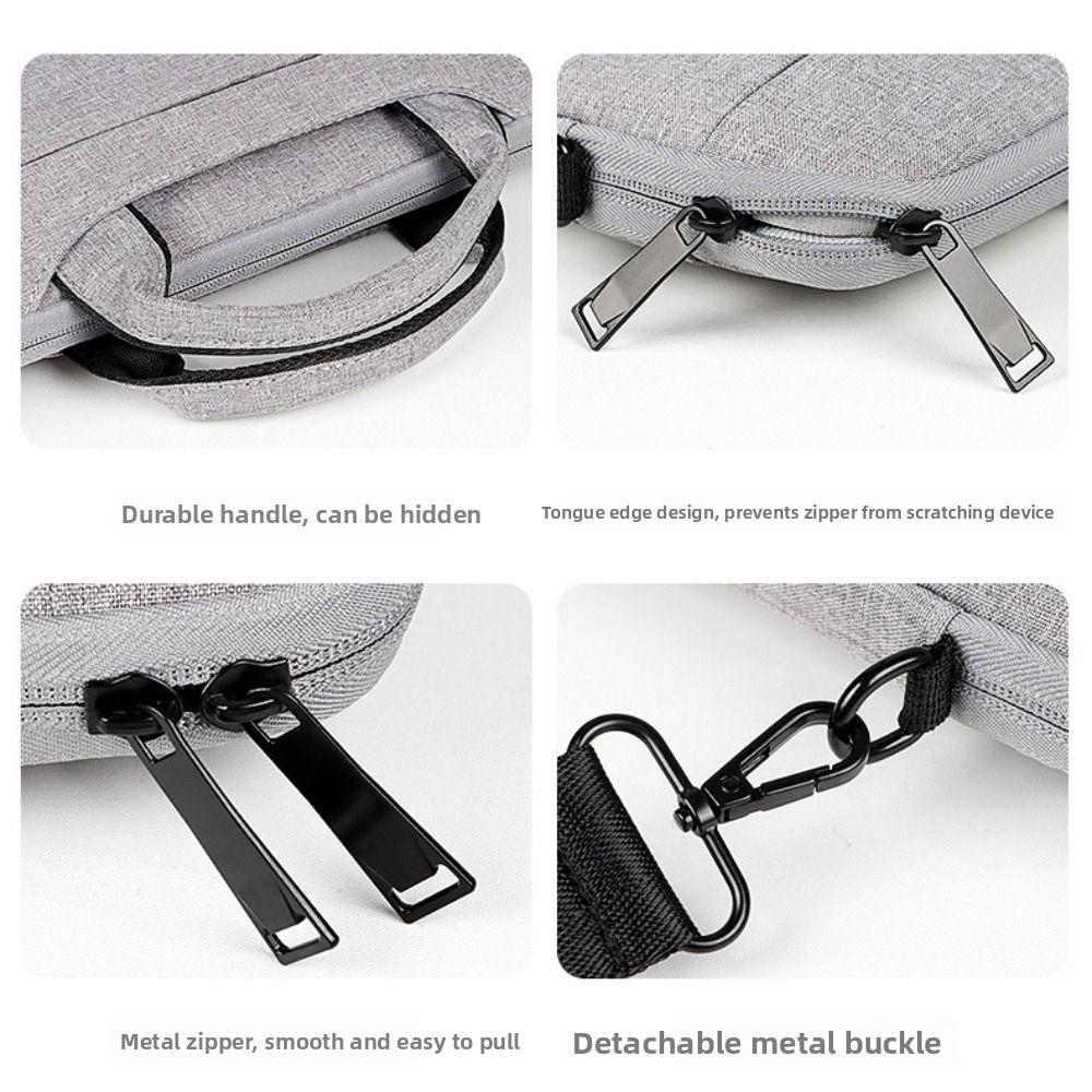 Water-resistant Laptop Bag Sleeve Universal Compact Design Handbag Briefcase Padded Protection 15.6 Inch Computer Storage Bag