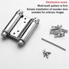 1Pcs Double Opening Door Hinge With Inner And Outer Free Spring Hinge  Hardware Accessory