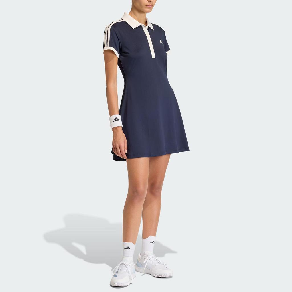 adidas Tennis Dress Quick-Dry Sports Slim Fit Tennis Skirt Two-Piece Set Women Dress KB1428