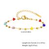 Exotic Irregular Colorful Stone Necklace for Women, Stainless Steel Gold Plated Boho Chain Choker, Aesthetic Jewelry Gift