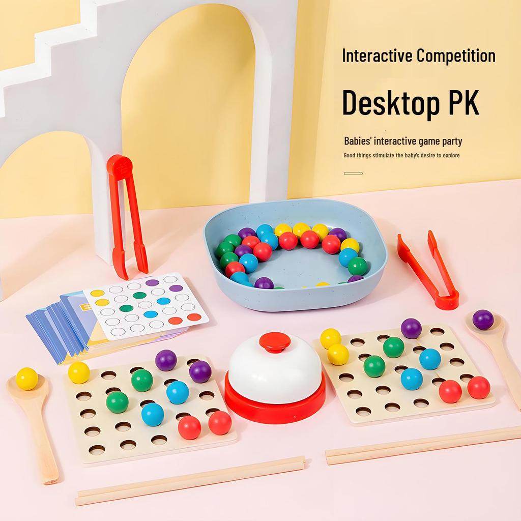 Beaded Clip Battle Toy: Parent-Child Interactive Game for Focus and Logical Thinking