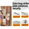 Stainless Steel Door Latches Security Strikes Plate With Double Steel Plates For Door Lock Thick Door Back Plate