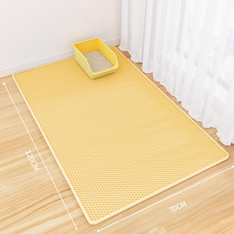 Cat Litter Mat: Anti-Tracking, Anti-Splash, Double Layer, Leak-Control Mat for Cats