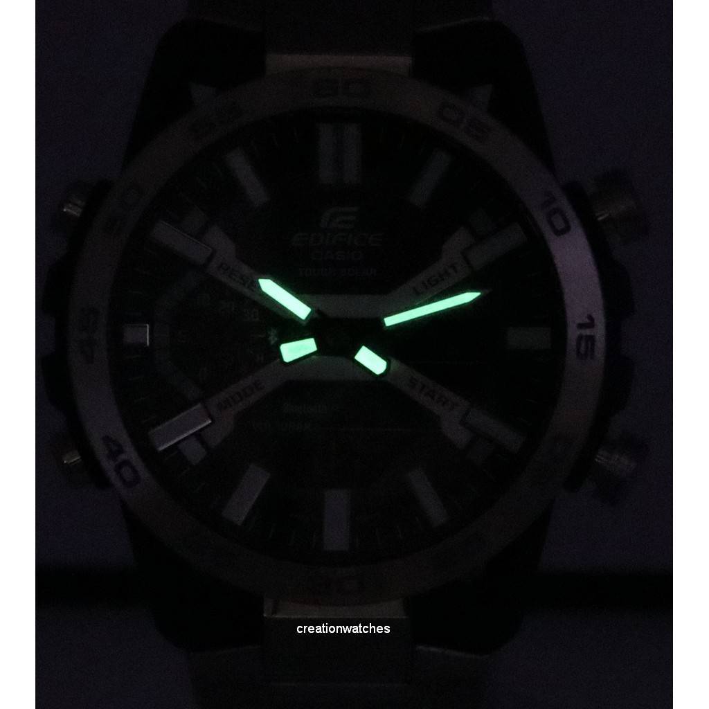Casio Edifice Sospensione Mobile Link Black Dial Solar ECB-2000D-1A ECB2000D-1 100M Men's Watch