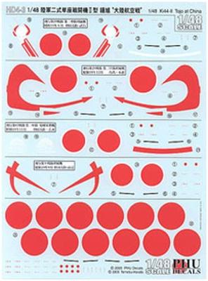 PLATZ 1/48 Scale Model II Shoki Continental Air War Decal HD4-3