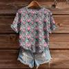 Women's Cute Sweater Knitted Fashion Casual Round-neck Short-sleeved  Cozy Print Top