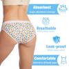 Super Absorbent Cotton Menstrual Underwear Reusable Period Panties for Women with Heavy Flow Leak-Proof Sanitary Pants