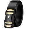 Men's Lightweight Alloy Automatic Buckle Belt - Simple Style for Business and Casual Wear