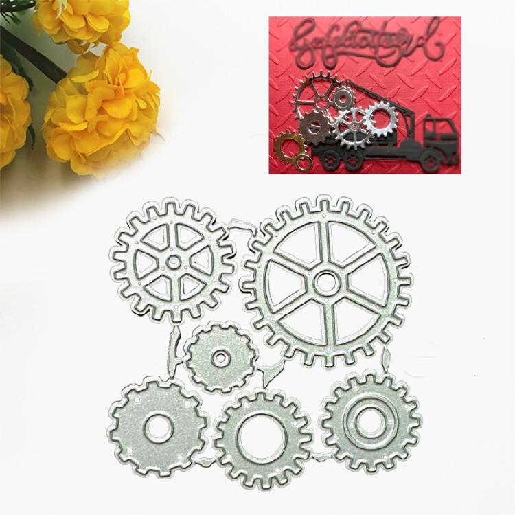 Gearwheel Cutting Dies Metal Stencil Decoration Home School Handmade
