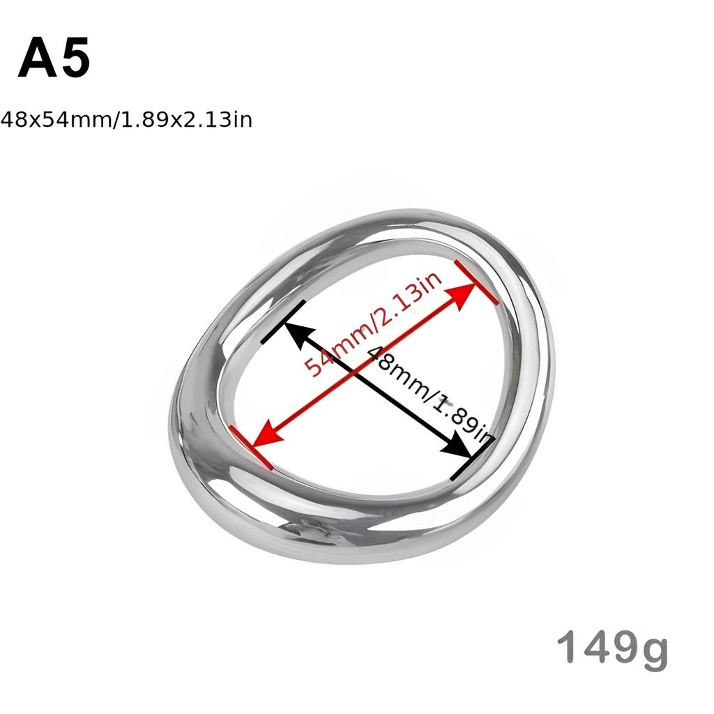 Penis Ring Stainless Cock Rings Adult Products Male Sex Toys Bondage Lock Ring Sex Toys for Men Delay Ejaculation