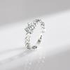 Tancise Classic 925 Sterling Silver  Zircon Ring Ladies Jewelry Wedding Promise Party Gift