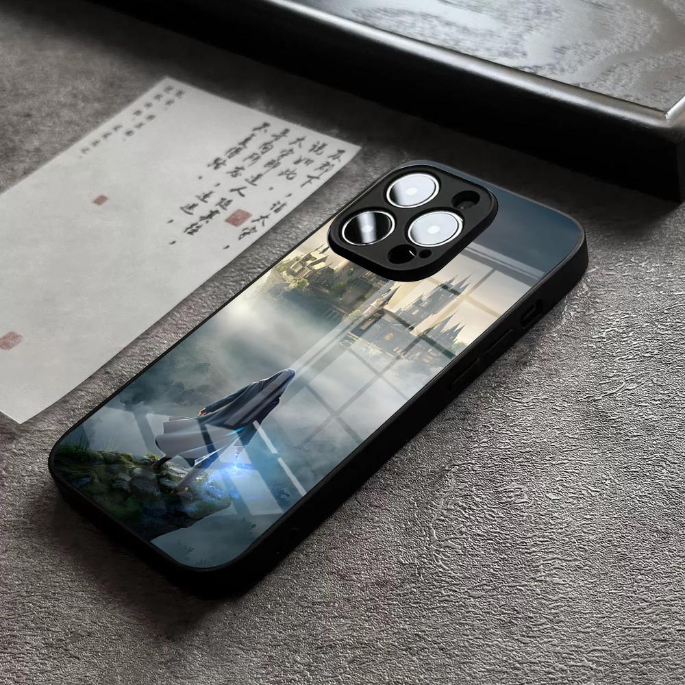 H-Hogwartss Legacy Handyhülle Für IPhone 17 16 Pro Max 15 Plus 14 Pro 12 11 13 Mini X XR XS Max SE Glasabdeckung