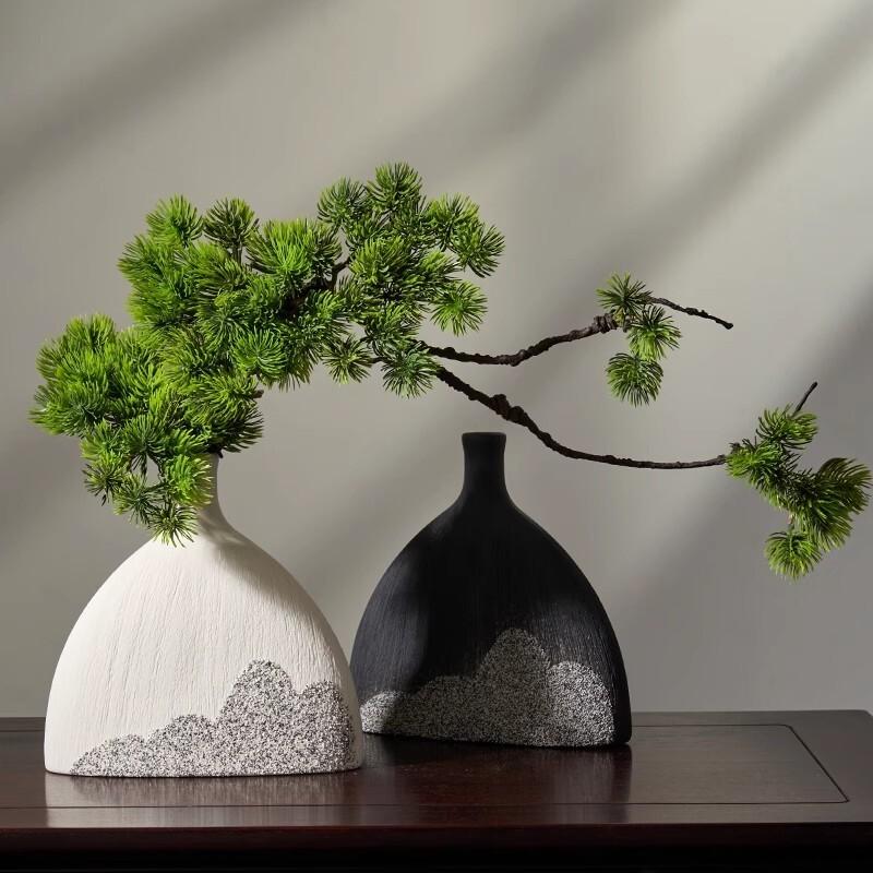 Simulation fake tree bonsai home living room Chinese sand table hotel porch landscaping decoration green plant ornaments