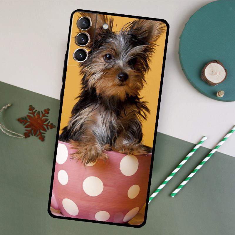 Yorkie Yorkshire Terrier Phone Case For Samsung Galaxy S25 S26 Ultra S20 S21 S22 S23 S24 Plus S10 S25 FE Back Cover