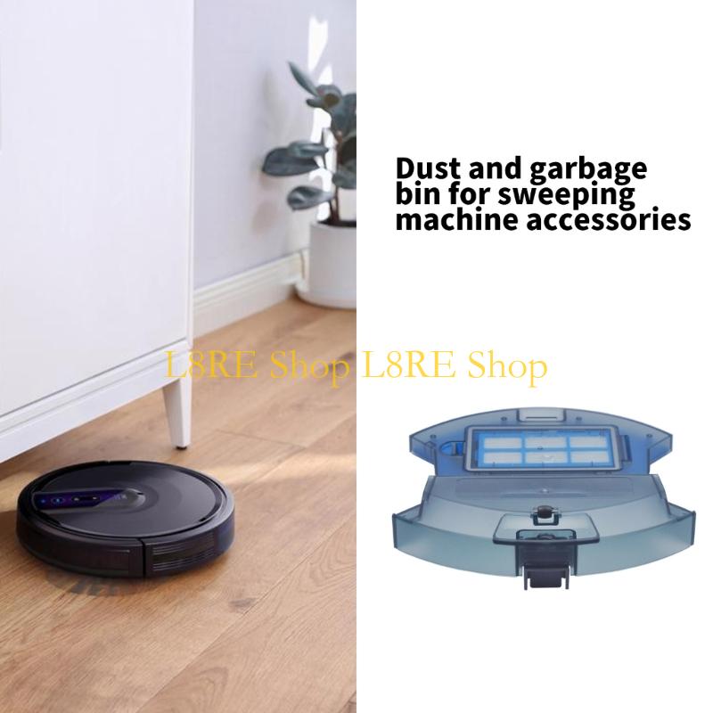 L8RE High Capacity Dustbin For Robot Vacuums Plastic Construction Easy Installation Replacement Accessories Dust Collector