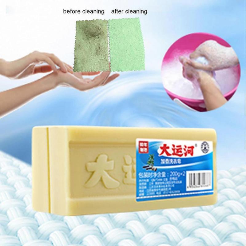 Natural Laundry Soap Stain Remover for Clothes, 5 Pack, Strong Oil Removal, Gentle Formula, Effective Cleaning Bar