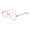 Gucci Full Rim Design Acetate Square Optical Glasses Women's Red 006 (Pink Frame/clear Lens) 53 Glasses Case (random Size and Color) + Glasses Cloth