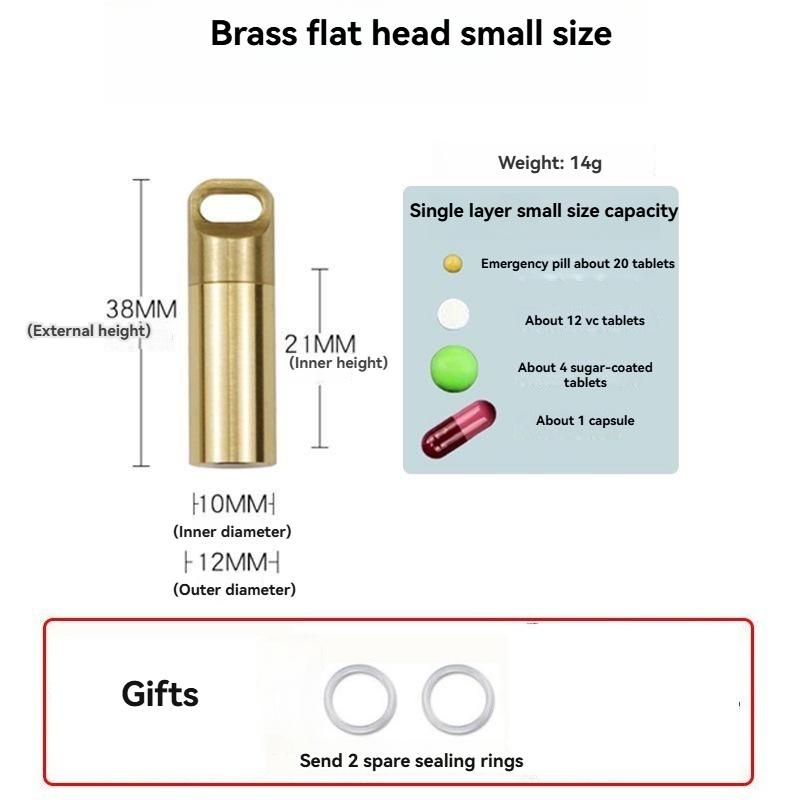 

Портативная водонепроницаемая капсула-пенал из алюминиевого сплава для выживания на открытом воздухе, многофункциональный герметичный контейнер для хранения
