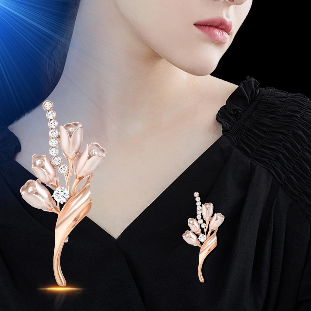 Senior Brooches Flower Leaf Brooch Pins for Women Suit Pendant Fashion Brooches Jewelry
