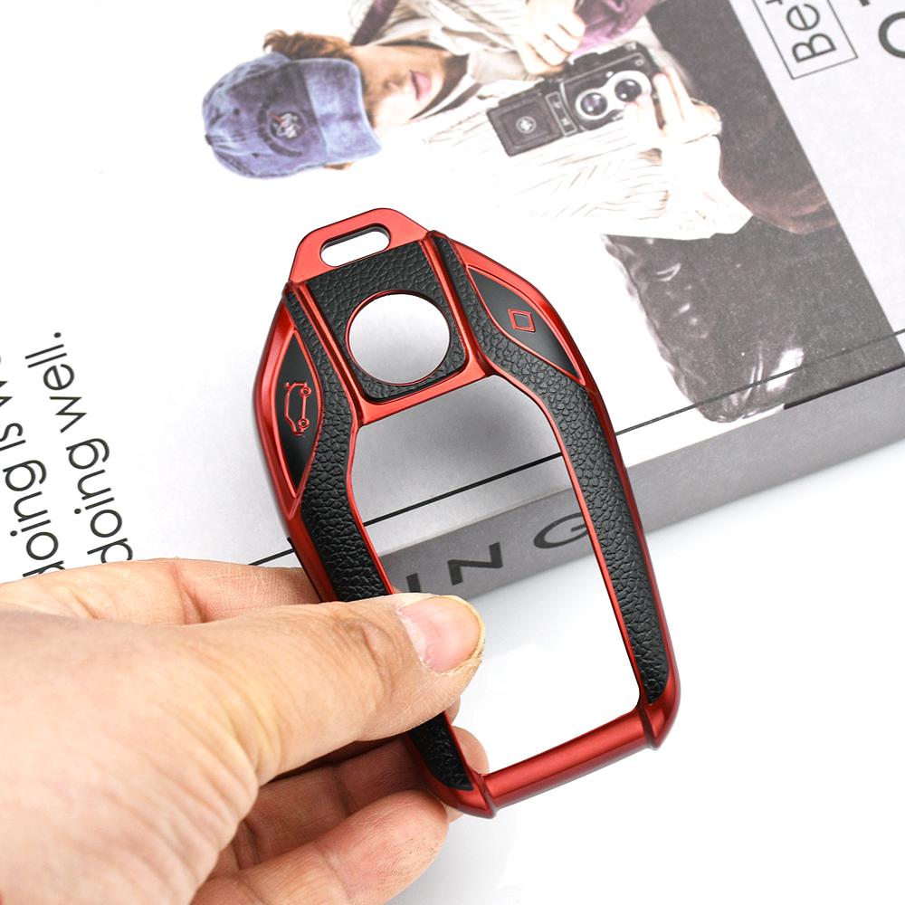 For BMW 5 7 Series I8 I12 I15 G01 G02 G05 G07 X3 X4 X5 X7 G11 G12 G30 G31 G32 LED Display Auto Shell Car Key Case Holder Cover