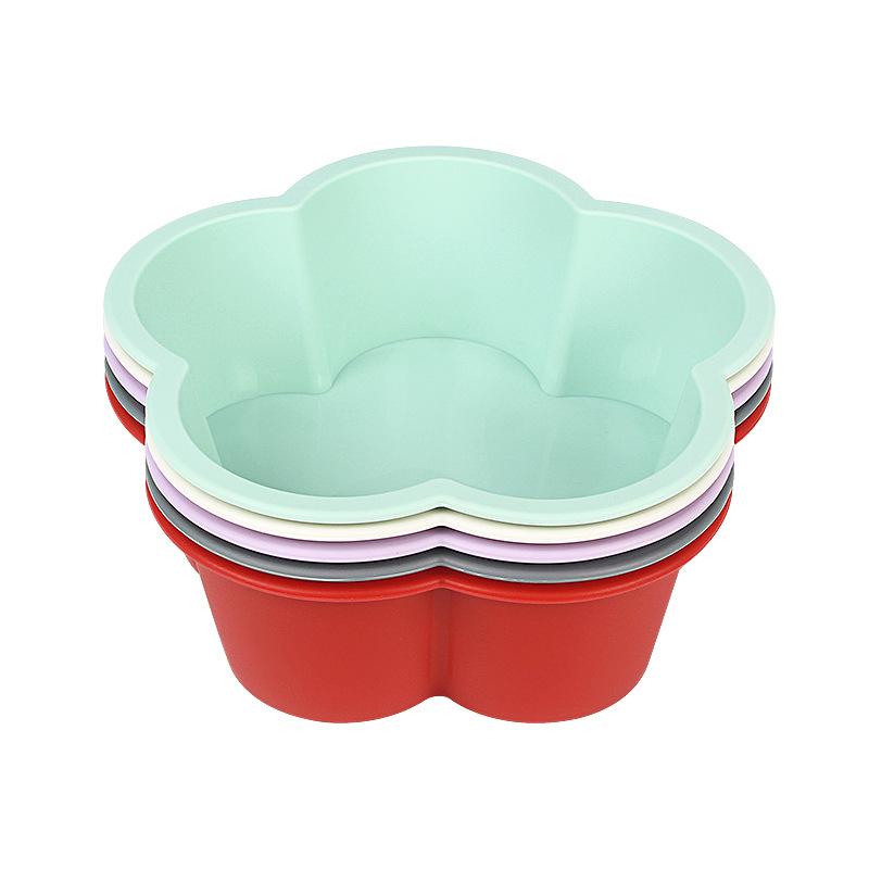Flower Shaped Cake Pan Nonstick Kitchen Silicone Cake Molds For Cheese Chocolate Baking Pans Dessert Mold Freezer Safe