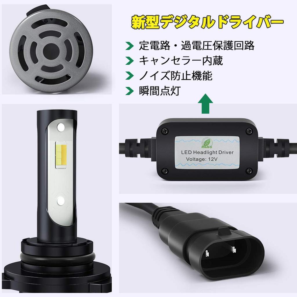 HB3 9005 Compact LED Headlight, 3 Color Temperatures, 3 Modes, Integrated, High Beam, Ultra