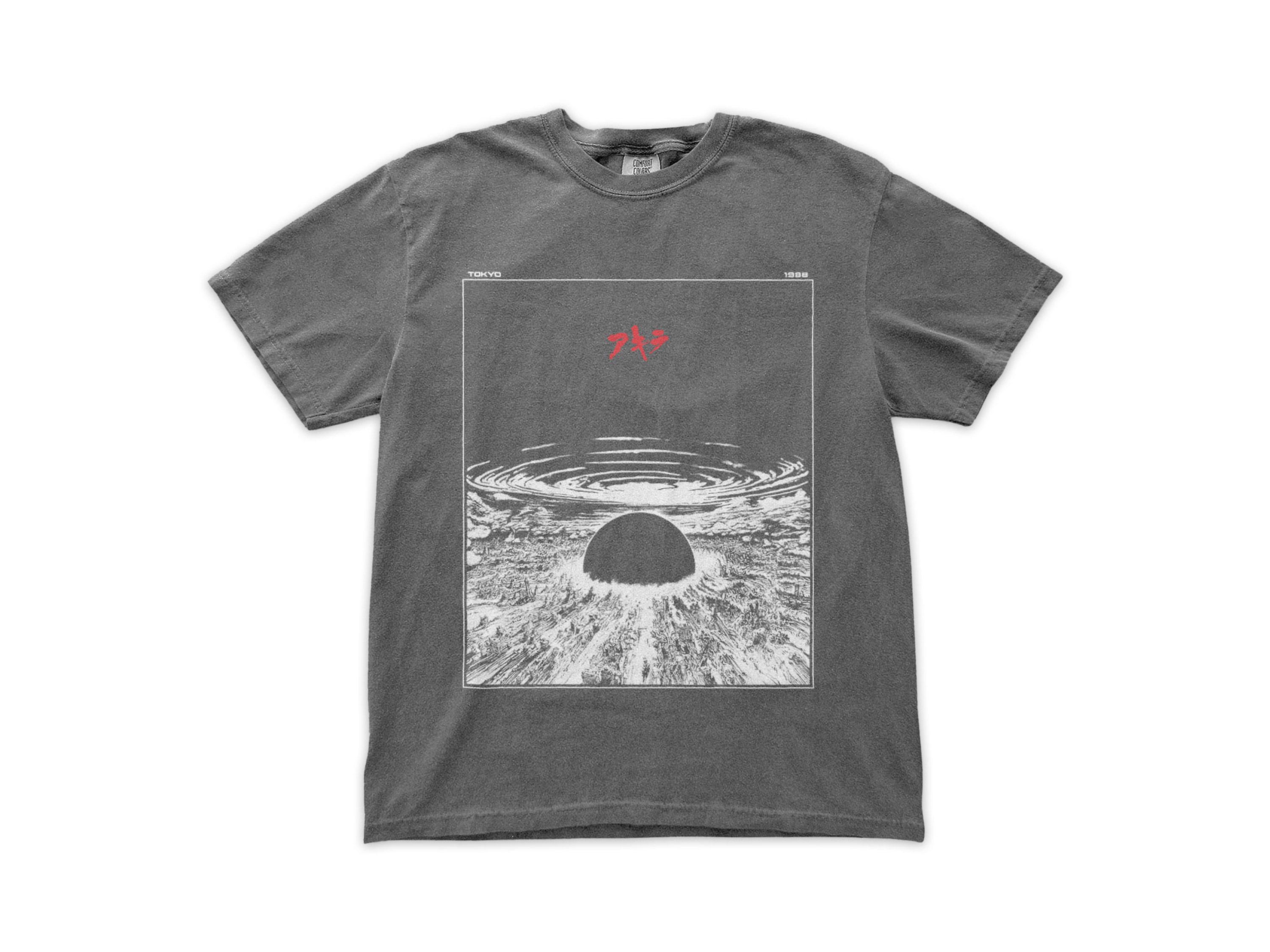 

Summer Men s Pure Cotton Vintage Akira Neo Tokyo Explosion Tshirt Casual Stylish Loose and Breathable Suitable for Everyday Wear S разноцветный