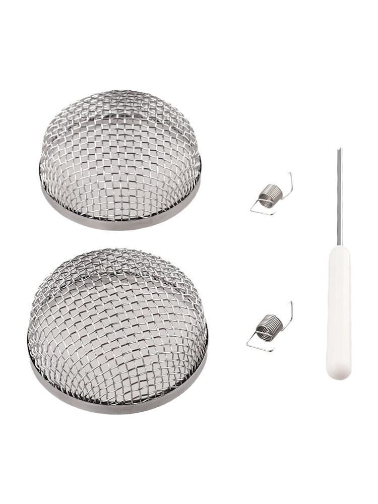 2 8 Inch Stainless Steel RV Vent Cover Mesh Design with Installation Tool and Spring Fasteners for Optimal Protection
