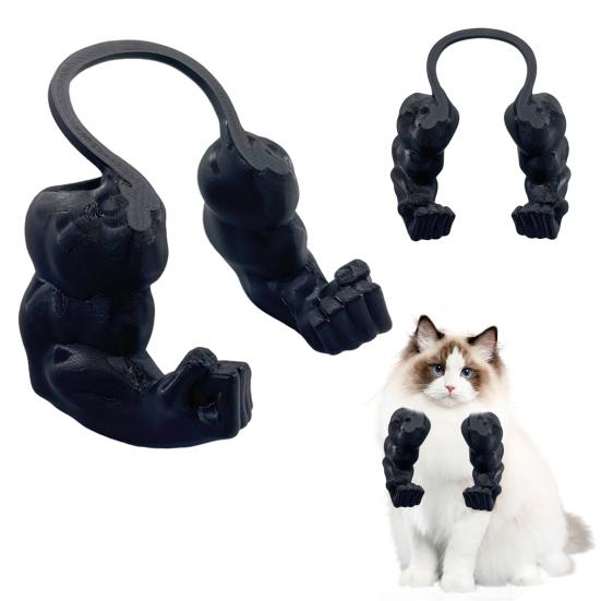 2Pcs Cat Muscle Arm Costume 3D Printed Cat Neck Arm with Muscle Superhero Cosplay Costume Accessory for Parties Photos Entertainment