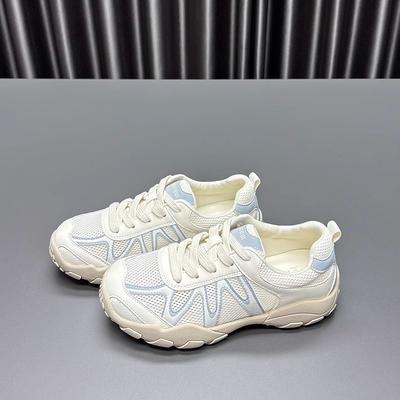 Damen-Trainingsschuhe mit dicker Sohle, farblich passend, 2025 neu, retro, vielseitig, Mesh, atmungsaktiv, bequem und leicht, lässige Forrest-Gump-Schuhe