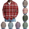 Men's Casual Button-down Long-sleeved Shirt With Pocket
