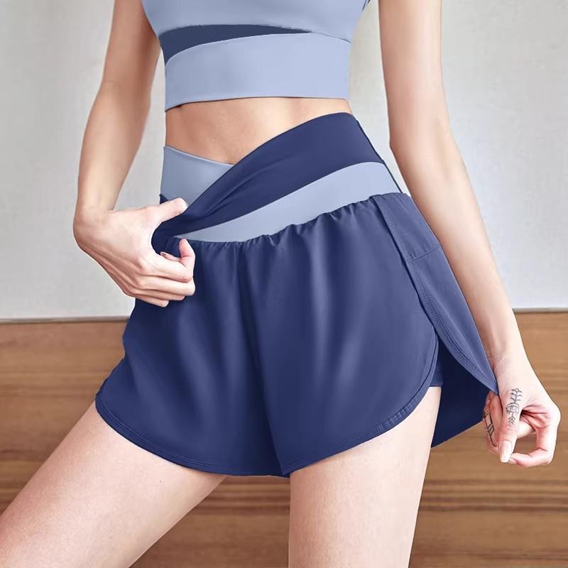 Womens High-End Yoga Set Quick-Dry Sports Suit With Built-in Bra Support Slim Fit Gym Workout Shorts