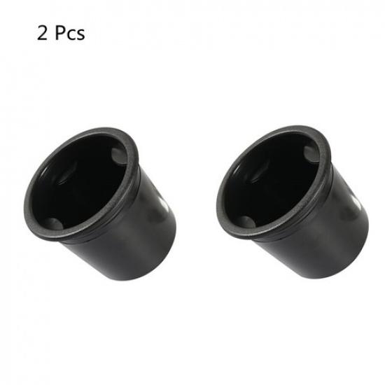 2Pcs Black ABS Cup Holder ert For Car RV Table Chair Flush Mount Accessroies