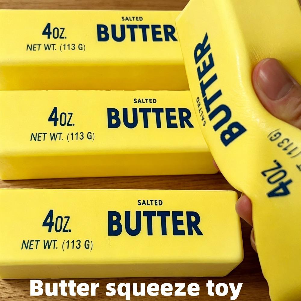 Slow-Rebound Butter Squeeze , Ultra-Soft Slow-Rising Sticky Butter Sticks For Stress Relief, Anxiety Reduction And Relaxation
