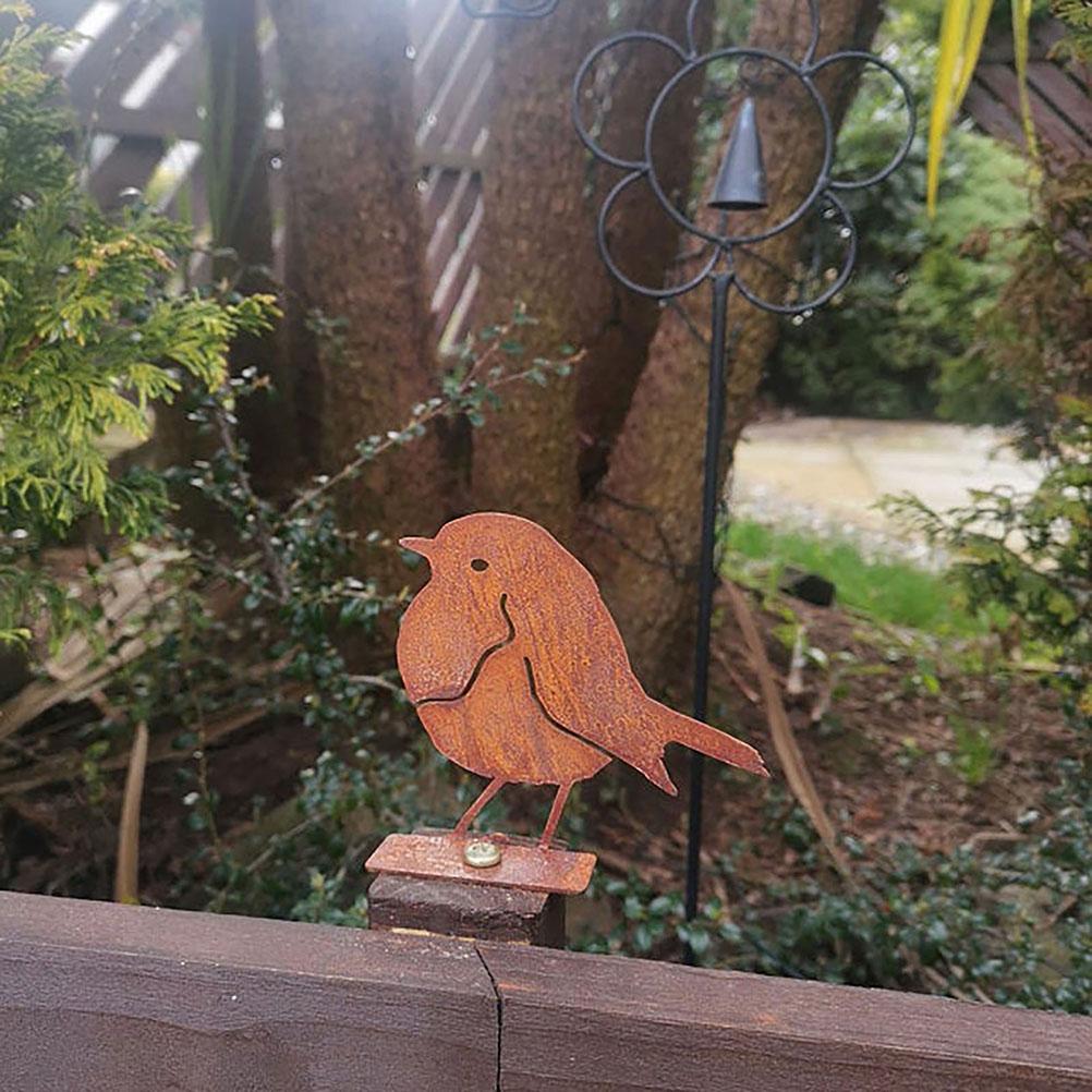 Garden Art Silhouette Bird Shaped Artwork Decoration Garden Metal Animal Outline Silhouette