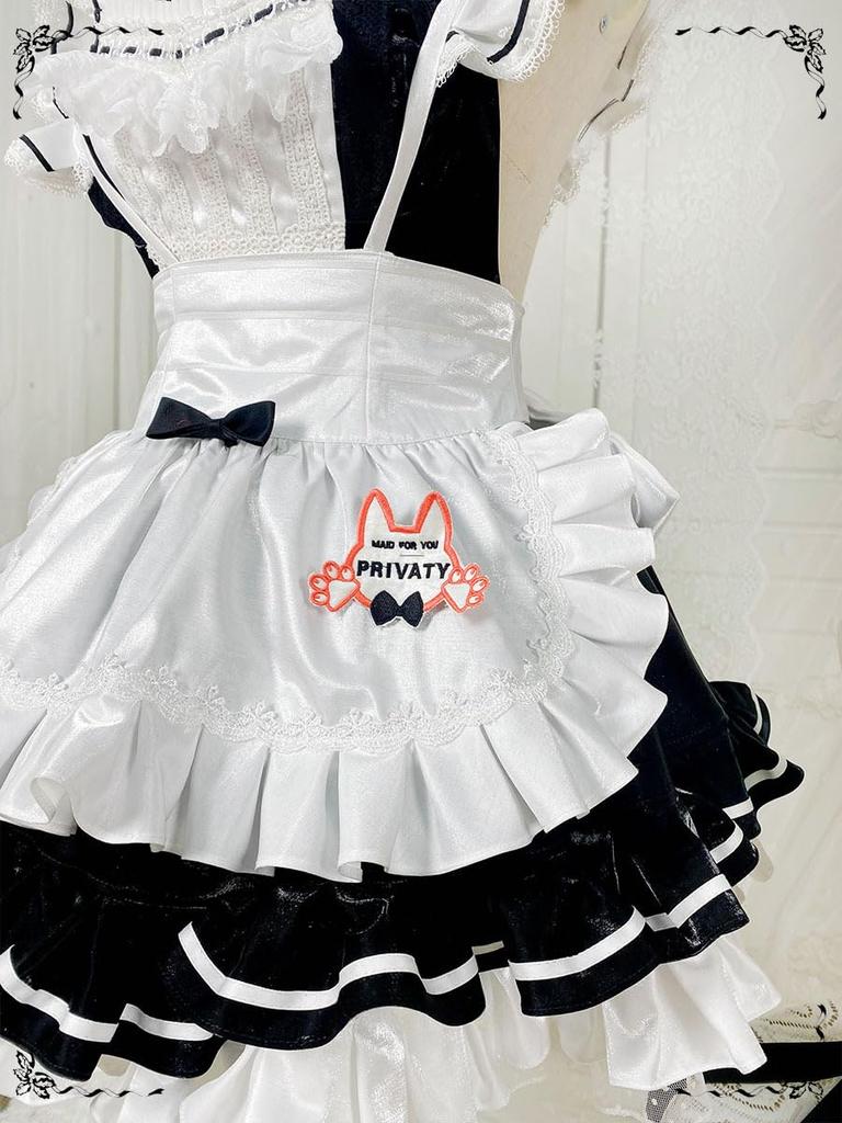 Elf Forest Pribery Cosplay Costume + Wig, Goddess of Victory: NIKKE Maid Outfit with Ears and Tail, for Photo Shoots, Cosplay Costume, CosplayM