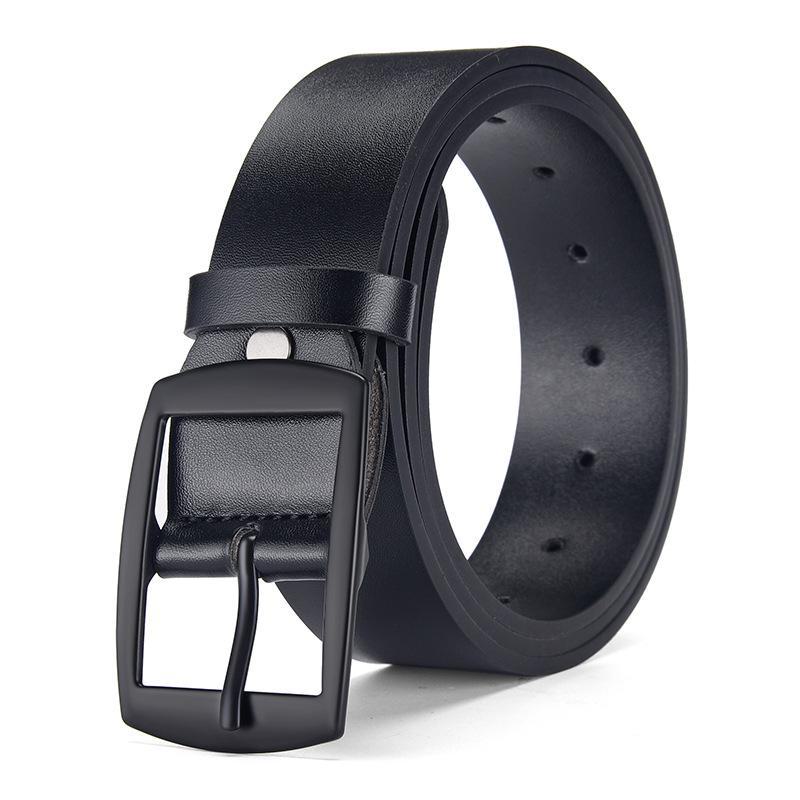 Men's Retro Genuine Leather Pin Buckle Belt for Casual Jeans