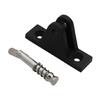 Quick Release Bimini Top Deck Hinge Black Nylon Mounting Base with Screws for Boat Awning and Shade Top Service Work