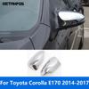 For Toyota Corolla E170 2014 2015 2016 2017 Chrome Rearview Side View Mirror Cover Trim Protection Cap Accessories Car Styling