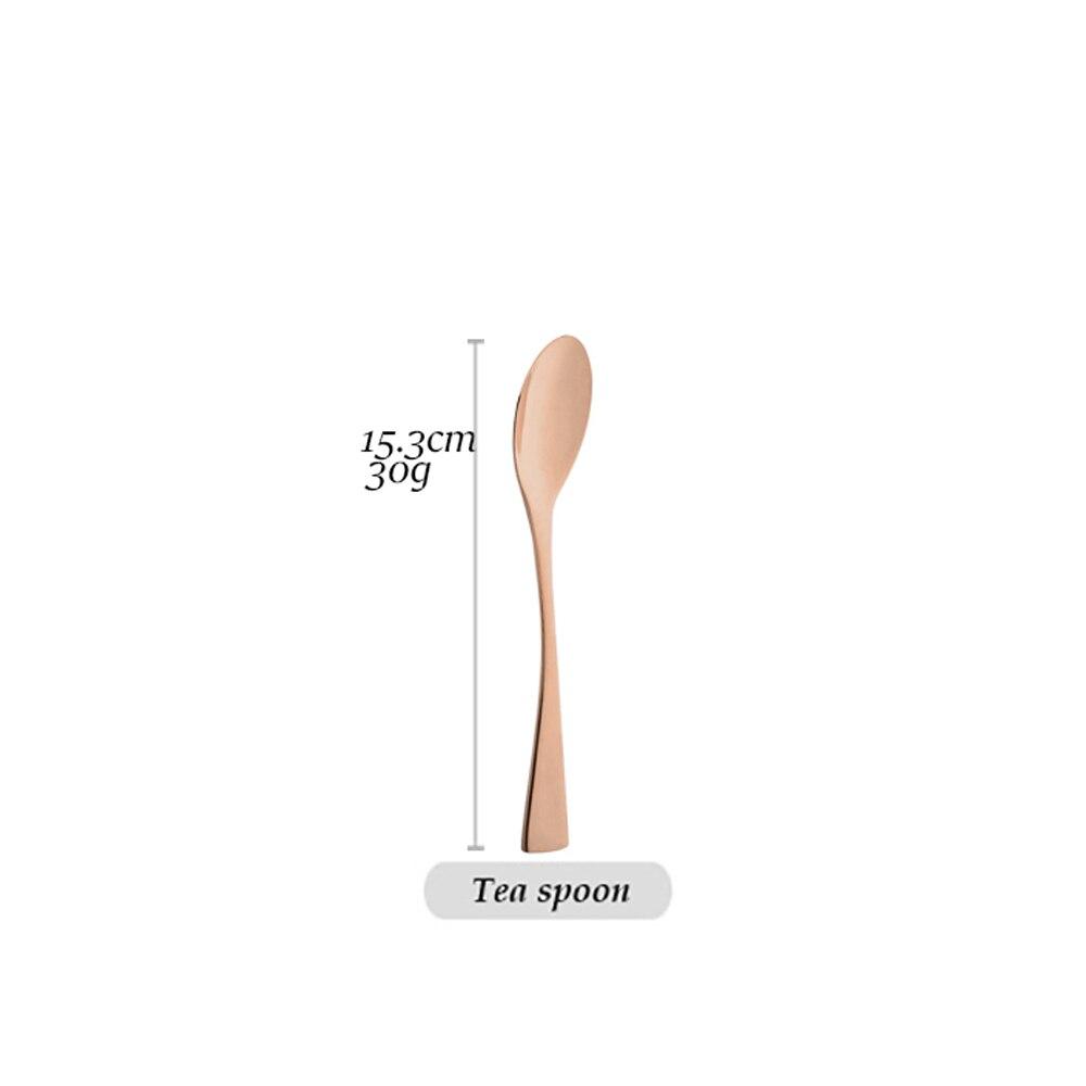 

Зеркальная роза, набор столовых приборов, вестерн, винтаж, набор посуды из нержавеющей стали 304, набор столовых приборов, столовое серебро, кухонные аксессуары Tea Spoon ярко-розовый