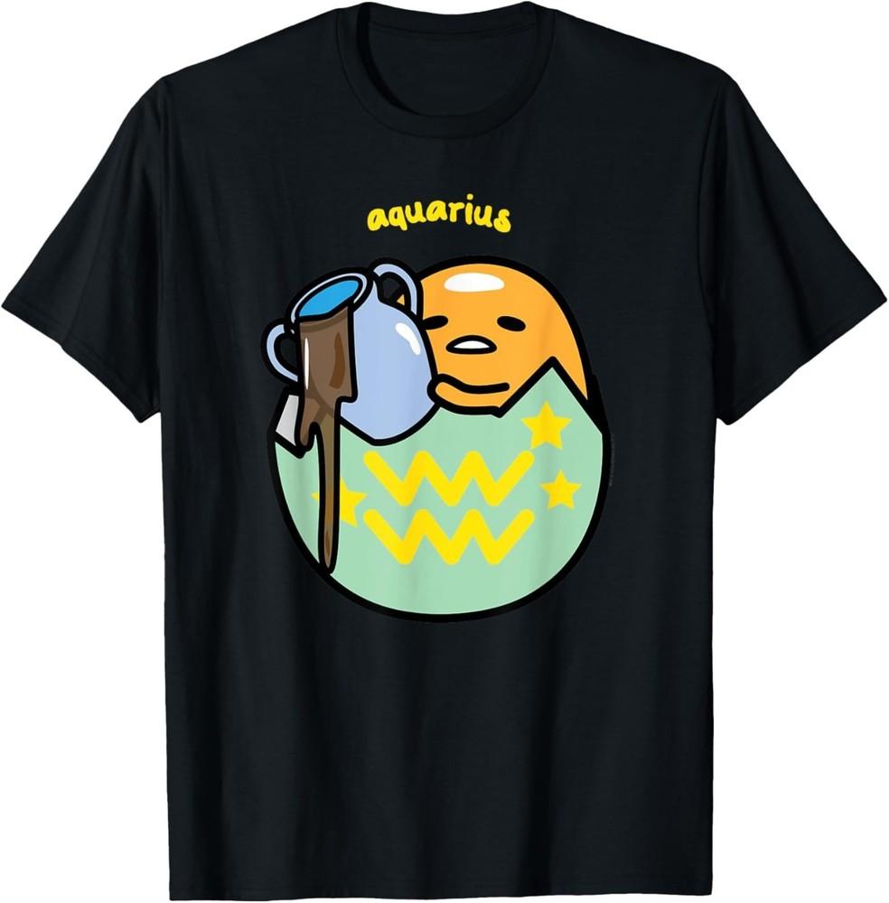 

Gudetama Zodiac Aquarius Tee Shirt T-Shirt 4XL